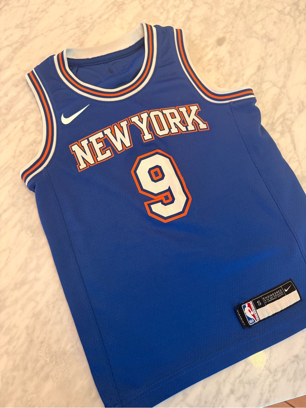 NBA Royal Blue Nike Basketball Jersey with Accent Trim, Youth Small, Barrett